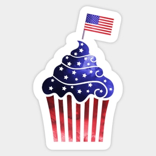 American Cupcake Sticker